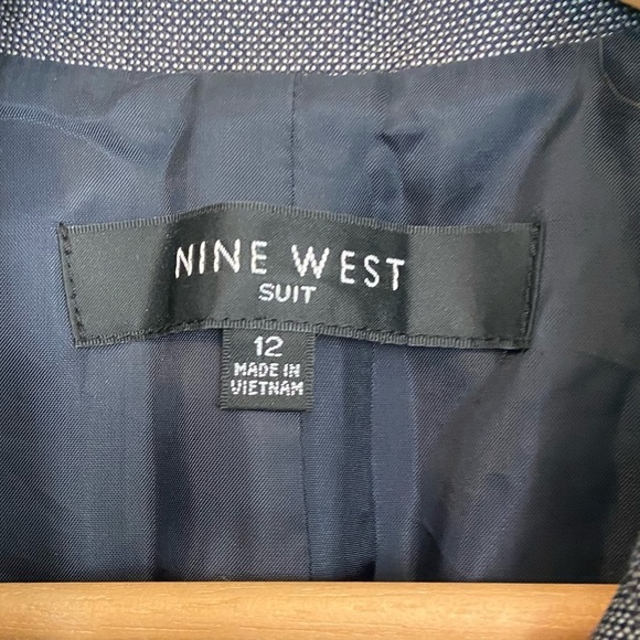 Nine West Gray Blazer Classic Suit Jacket - Picture 2 of 5